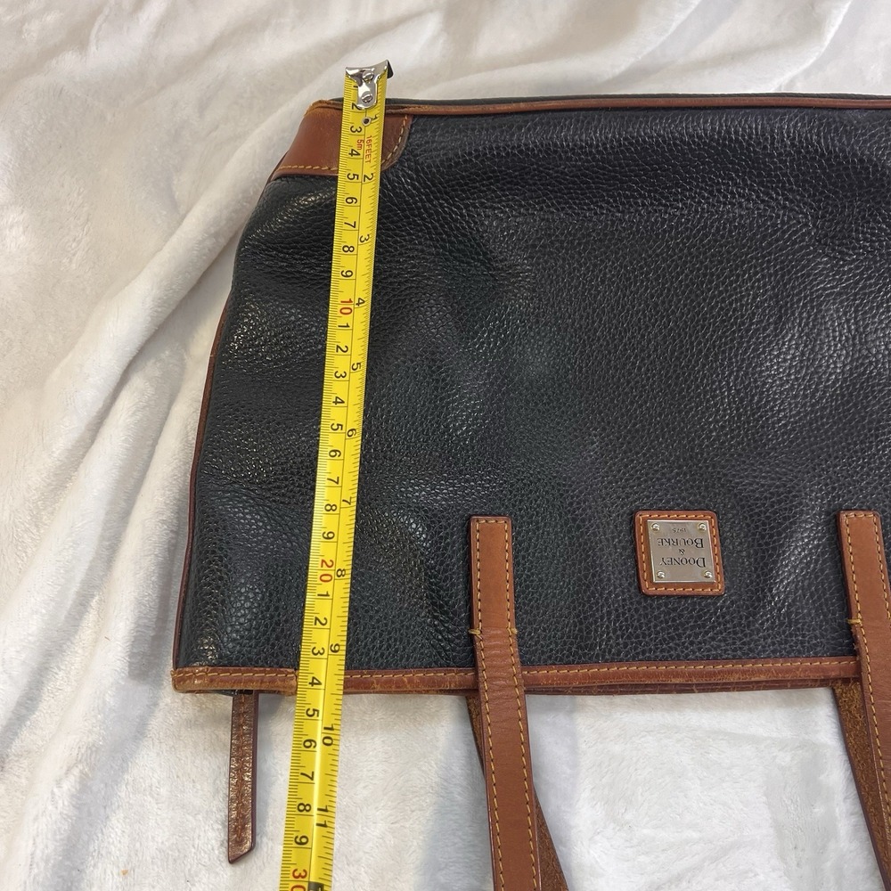 Dooney And Bourke Black Pebble Leather Charleston Large Shopper Tote  *see - Picture 10 of 15